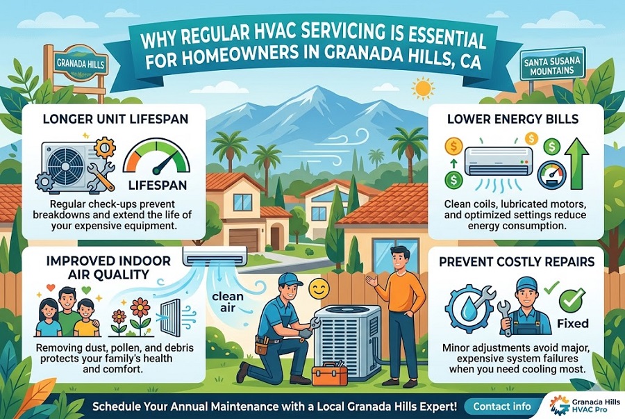 Why Regular HVAC Servicing is Essential for Homeowners in Granada Hills, CA