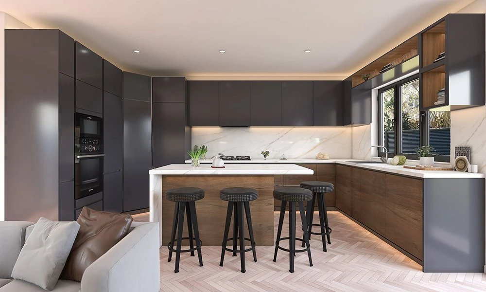 The Role of Custom Kitchen Cabinets in an Open-Concept Home